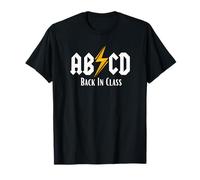 Back In Class ABCD Funny Teacher ABCD Rocks Back To School T-Shirt