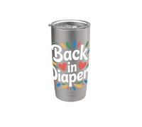 Back in Diapers Parenting Toddler Comeback - Stainless Steel Insulated Tumbler
