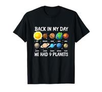 Back In My Days We Had 9 Planets Pluto Astronomy Space T-Shirt