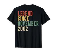 (Back) Legend November 24th Birthday 2002 Women 24 Year Old T-Shirt
