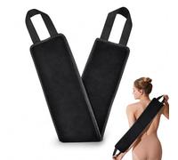 Back Lotion Applicator Strap, Microfiber Self-Tanning Mitt for Even Fake Tan, Sunscreen & Body Lotion, Washable Reusable 11x80cm