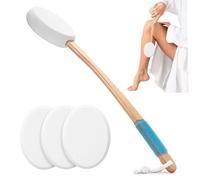 Back Lotion Applicator with 3 Replaceable Pads, 18 Inch Lotion Applicator with Long Handle, Multifunctional Sunscreen for Home, Salons, Spas