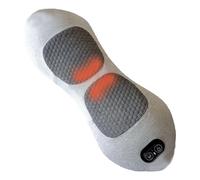 Back Massager 2025 Upgraded Vibrating Massage Heating Lumbar Pillow for Neck Shoulders and Suitable Unisex Recovery Compatible with Machine Heat, Memory Support for Home, and Car (F, A)