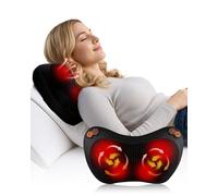 Back Massager, Neck Massage Pillow, Deep Tissue 4D Kneading Shiatsu Massage, Massagers for Back and Neck, Shoulder, Legs, Optional Heat Function, 15-Minute Auto Timer Gifts for Men, Women