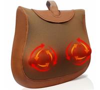 Back Massager Shiatsu Massage Pillow with Heat, Update 20 Deep Tissue Kneading Nodes, Portable Electric Massagers for Neck Shoulder and Waist Pain Relief, for Office and Home Use, Gift for Her and Him