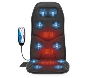 Back Massager with Heat, Massage Chair with 10 Vibration Massage Motors, Mass...