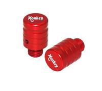 Back Mirror Hole Plug Mirror Hole Plug Screw Bolt For H&ONDA Monkey Z125 Z 125(Red)