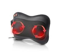 Back Neck Massager, Shiatsu Massager Cushion Pillow with Heat, Adjustable Elastic Band, 3 Speeds 2 Massage Directions Alleviate Muscle Soreness in Lower Back, Neck, Winter Gifts Use at Home Office Car