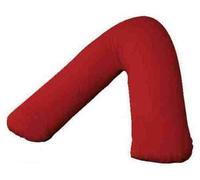 Back & Neck Support Polycotton V Shaped Orthopedic/Pregnancy/Nursing Pillowcase Available in 28 Beautiful Colors (Red)