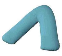 Back & Neck Support Polycotton V Shaped Orthopedic/Pregnancy/Nursing Pillowcase Available in 28 Beautiful Colors (Aqua)