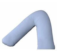 Back & Neck Support Polycotton V Shaped Orthopedic/Pregnancy/Nursing Pillowcase Available in 28 Beautiful Colors (Sky Blue)