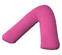 Back & Neck Support Polycotton V Shaped Orthopedic/Pregnancy/Nursing Pillowcase Available in 28 Beautiful Colors (Fuschia)