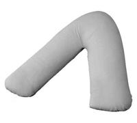 Back & Neck Support Polycotton V Shaped Orthopedic/Pregnancy/Nursing Pillowcase Available in 28 Beautiful Colors (Silver)