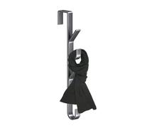 Back of Door Hanger - Over The Door Sturdy Carbon Steel Hooks | Coat Hanger for Door | Multifunctional Clothes Hanger | Space Saving Vertical Design Storage Hook for Clothes | Hats | Umbrellas
