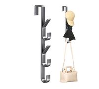 Back of Door Hooks,Carbon Steel Sturdy Coat Hanger Over The Door - Space Saving Multifunctional Vertical Design Storage Hook for Clothes, Hats, Umbrellas, Scarves, Bags