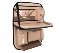 Back Of Seat Car Organizer - Multifunctional Foldable Waterproof Holder with Tray | Car Storage Organizer | for Travel Road Camping Truck SUV Passenger Cup Snack Food Laptop