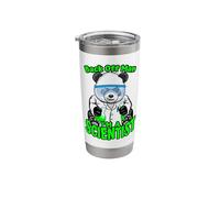 Back Off Man I'm A Scientist Panda Bear STEM Science Geek Stainless Steel Insulated Tumbler