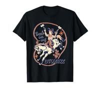 Back on My Bull Rodeo Cowboy Retro Vintage Funny Adult Humor T-Shirt