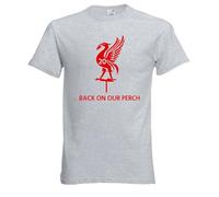 Back On Our Perch 20 Times Liverpool Tshirt | LFC | YNWA | Slot (UK, Alpha, XXL, Regular, Regular, Grey)