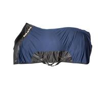 Back on Track Royal Mesh Sheet Deluxe - Equestrian Sport Versatile Lightweight Blanket Stable Sheet with 2 Front T-Buckles Closure, Navy - 69" (125cm)