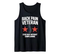 Back Pain Veteran Zero Days Without Complaining Design Tank Top