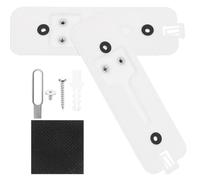 Back Plate Replacement with Anti-theft Mount 2pcs White Plastic and Installation Accessories, Doorbell Holder Bracket and Door Mounting for Blink Video Doorbell for Home Security