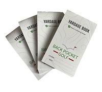 BACK POCKET GOLF Yardage Book (4 Pack) - USGA Conforming and Made in USA - Essential for Tournament Players. Fits Easily Inside Your Yardage Book or scorecard Holder.