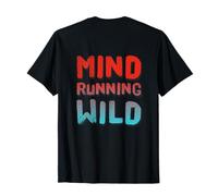 Back Print Anxiety Humor Text Overthinking Mind Running Wild T-Shirt