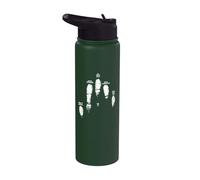 Back Print Don't Allow Your Wounds to Turn You into Someone Stainless Steel Insulated Water Bottle