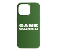 BACK PRINT Game Warden Uniform On Duty Conservation Officer Case for iPhone 16 Pro