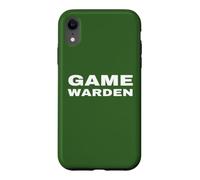 BACK PRINT Game Warden Uniform On Duty Conservation Officer Case for iPhone XR