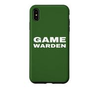 BACK PRINT Game Warden Uniform On Duty Conservation Officer Case for iPhone XS Max