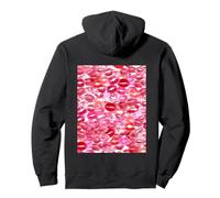 Back Print Only - Lipstick Kisses Hoodie For Boyfriend Pullover Hoodie