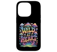 Back Print - Stay Wild Mushroom Nature Adventure Hippie Boho Case for iPhone 14 Pro