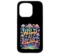 Back Print - Stay Wild Mushroom Nature Adventure Hippie Boho Case for iPhone 15 Pro