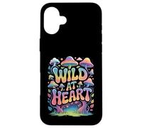 Back Print - Stay Wild Mushroom Nature Adventure Hippie Boho Case for iPhone 16 Plus