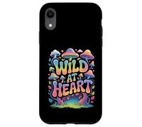 Back Print - Stay Wild Mushroom Nature Adventure Hippie Boho Case for iPhone XR