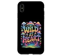 Back Print - Stay Wild Mushroom Nature Adventure Hippie Boho Case for iPhone XS Max