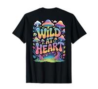 Back Print - Stay Wild Mushroom Nature Adventure Hippie Boho T-Shirt