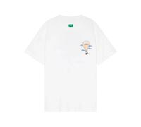 Back Print T-Shirt- male- FLÂNEUR- T-Shirts- White- S- Tops S