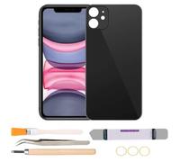 Back Rear Glass Cover Replacement Compatible with iPhone 11 6.1 inches (Black)