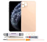 Back Rear Glass Cover Replacement Compatible with iPhone 11 Pro Max 6.7 inches with Repair Tool Kits (Gold)