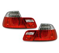 Back Rear Tail Lights For BMW E46 Cabrio Convertible Red Clear LED Pair 00-03