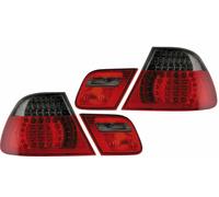 Back Rear Tail Lights For BMW E46 Coupe 2003-2006 Red-Black Crystal-Look LED