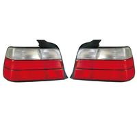 Back Rear Tail Lights Lamps Indicators Set In Red clear Pair For BMW E36 Saloon