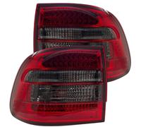 Back Rear Tail Lights Lamps Red-Black LED Pair For Porsche Cayenne 03-06