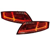 Back Rear Tail Lights Pair LED Clear Red Sequential For Audi TT Coupe 06-14