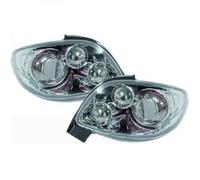 Back Rear Tail Lights Pair Set Chrome For Peugeot 206CC 98-05