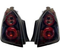 Back Rear Tail Lights Pair Set Clear Black for Citroen C2 03-08