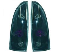 Back Rear Tail Lights Pair Set Clear Black For Ford Focus 98-04
